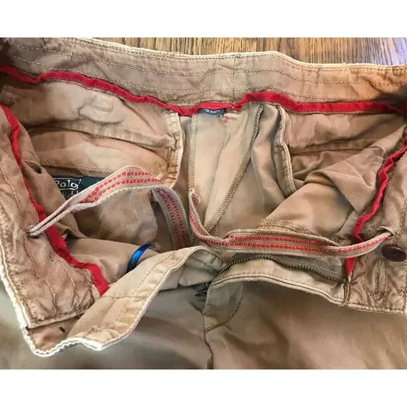 Polo by Ralph Lauren Tan Cotton Shorts Mens 33 - Picture 6 of 11